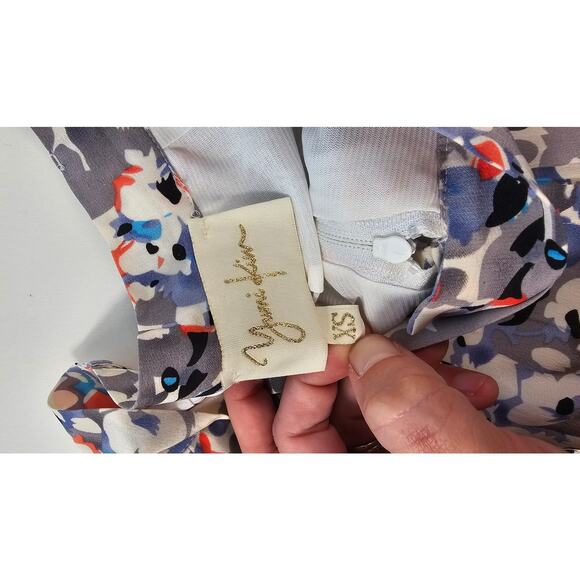 Yumi Kim sz XS 100% silk lined high waisted pleat shorts floral coquette summer - Picture 5 of 11